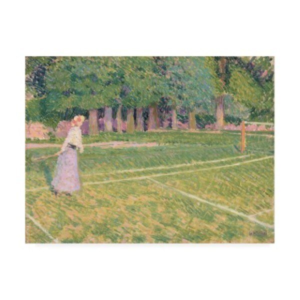 Spencer Frederick Gore 'Tennis at Hertingfordbury' Canvas Art, 18x24, Trademark Fine Art, Mfr#: AA01581-C1824GG
